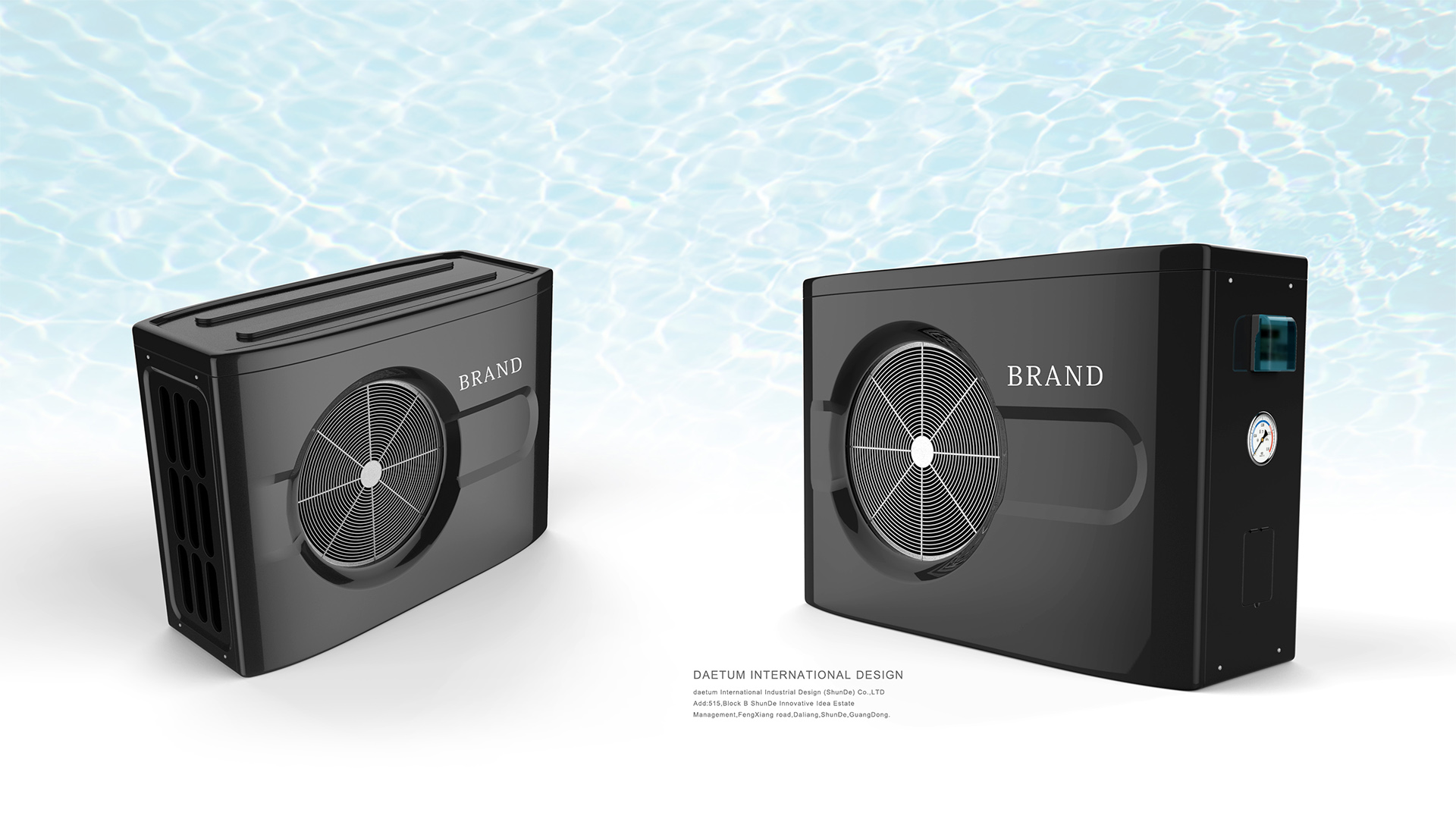 泳池热泵设计,泳池热泵外观设计,泳池热泵产品设计